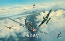 P-51 Mustangs'THE EAGLES DIVIDE' WW2 Art Print by Robert Taylor