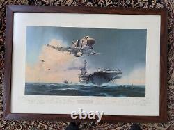 Phantom Showtime Aviation Art print Robert Taylor framed 752/800 50 signatures