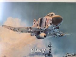 Phantom Showtime Aviation Art print Robert Taylor framed 752/800 50 signatures