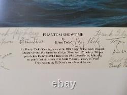 Phantom Showtime Aviation Art print Robert Taylor framed 752/800 50 signatures