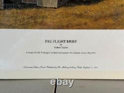 Pre-Flight Brief Signed/# aviation print. Robert Taylor