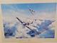 Print Of Spitfire By Robert Taylor Signed By Douglas Bader & Johnnie Johnson