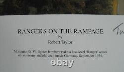 RANGERS ON THE RAMPAGE by Robert Taylor withCOA 5 Crew Signatures