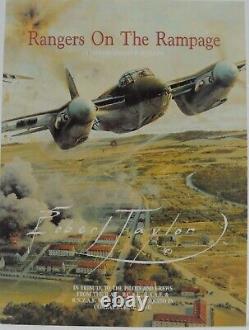 RANGERS ON THE RAMPAGE by Robert Taylor withCOA 5 Crew Signatures