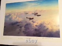 ROBERT TAYLOR BADERS BUS COMPANY RAF Spitfires WW2 Ltd Ed / N#561/1250 Print