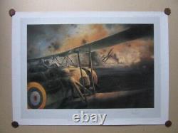 ROBERT TAYLOR SWORDFISH ATTACK at TARANTO Signed + ORIGINAL FLOWN SIGNED FABRIC