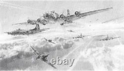 ROBERT TAYLOR Schweinfurt Second Mission B-17 Flying Fortress 27 Sigs 2 Prints
