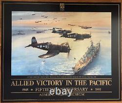 ROBERT TAYLOR Victory Flyover 50th Anniversary Commemorative Print MOH SWETT