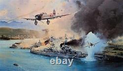 Remember Pearl Harbor by Robert Taylor art print signed by USS Nevada Veterans