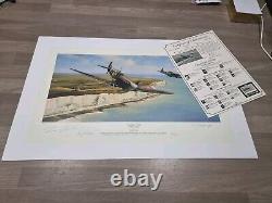 Richard Taylor CHANNEL SWEEP SPITFIRES & Cert Signed x3 WW2 Pilots 13 OF 225