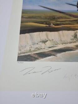 Richard Taylor CHANNEL SWEEP SPITFIRES & Cert Signed x3 WW2 Pilots 13 OF 225