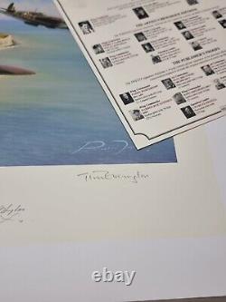 Richard Taylor CHANNEL SWEEP SPITFIRES & Cert Signed x3 WW2 Pilots 13 OF 225