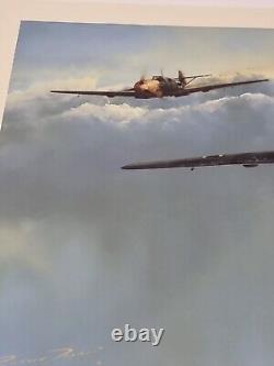 Richard Taylor EVENING REFLECTION LUFTWAFFE & Cert Signed x2 Pilots 46 OF 325