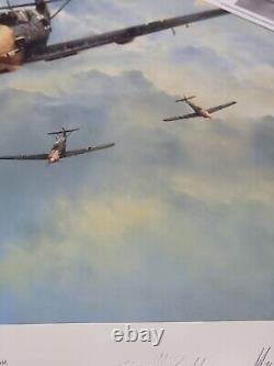 Richard Taylor EVENING REFLECTION LUFTWAFFE & Cert Signed x2 Pilots 46 OF 325