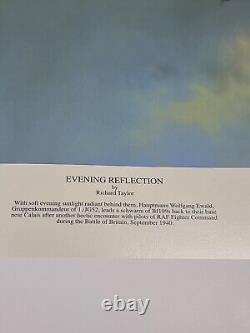 Richard Taylor EVENING REFLECTION LUFTWAFFE & Cert Signed x2 Pilots 46 OF 325