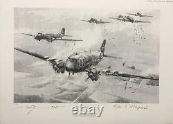 Road to the Rhine Pencil Print by Robert Taylor signed by Easy Company Veterans