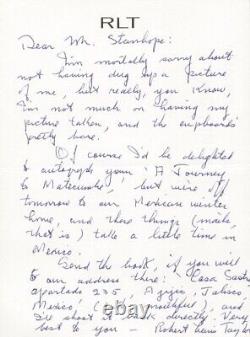 Robert Lewis Taylor Autograph Letter Signed