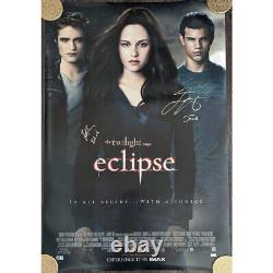 Robert Pattinson Taylor Lautner Signed Eclipse DS Poster with Characters & BAS