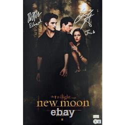 Robert Pattinson Taylor Lautner Signed Mini-Poster #2 with Characters & BAS 11