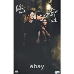 Robert Pattinson Taylor Lautner Signed Mini-Poster #3 with Characters & BAS 11