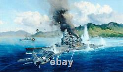 Robert Taylor Attack on the Hiei SN counter signed by Pilots
