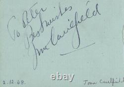 Robert Taylor Autograph Circa 1948 Co-signed By Joan Caulfield