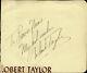 Robert Taylor Autograph Note Signed