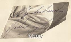 Robert Taylor Autograph Sentiment Signed