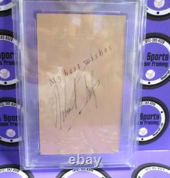 Robert Taylor Autographed Index Card Signed PSA Certified #84688652 D 1969