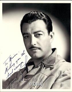 Robert Taylor Autographed Inscribed Photograph