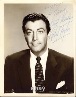 Robert Taylor Autographed Inscribed Photograph