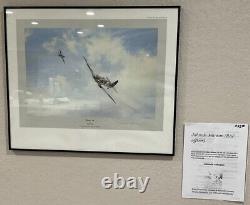 Robert Taylor Autographed print Ramrod 792 By Johnny Johnson WWII RAF