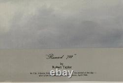 Robert Taylor Autographed print Ramrod 792 By Johnny Johnson WWII RAF