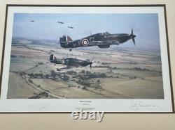 Robert Taylor Aviation Art MORAL SUPPORT 1985 Artist & Pilot Signed