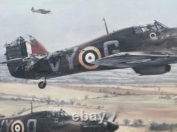 Robert Taylor Aviation Art MORAL SUPPORT 1985 Artist & Pilot Signed