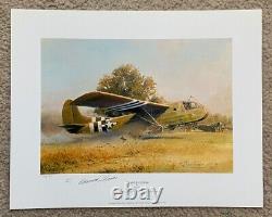 Robert Taylor CRASH LANDING D-DAY BAND OF BROTHERS Signed Aviation Art Print