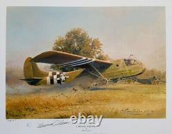 Robert Taylor CRASH LANDING D-DAY BAND OF BROTHERS Signed Aviation Art Print