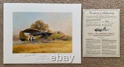 Robert Taylor CRASH LANDING D-DAY BAND OF BROTHERS Signed Aviation Art Print