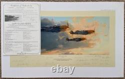 Robert Taylor DAWN EAGLES RISING TRIBUTE ED 18 Luft Sig MINT Aviation Art Print