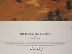 Robert Taylor DOOLITTLE RAIDERS sn 415/600 Artist Signed +14 Doolittle Raiders