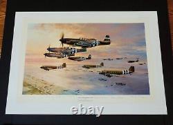 Robert Taylor D-Day The Airborne Assault & the 2 Companion Prints UNFRAMED