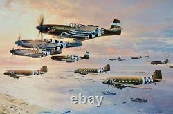 Robert Taylor D-Day The Airborne Assault & the 2 Companion Prints UNFRAMED