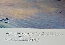 Robert Taylor D-Day The Airborne Assault & the 2 Companion Prints UNFRAMED