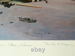 Robert Taylor D-Day The Airborne Assault & the 2 Companion Prints UNFRAMED