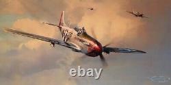 Robert Taylor EAGLES ON THE RAMPAGE 10 Ace Signed P-51 Aviation Art Print