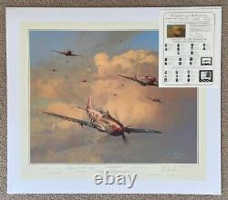 Robert Taylor EAGLES ON THE RAMPAGE 10 Ace Signed P-51 Aviation Art Print