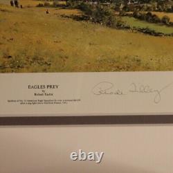 Robert Taylor EAGLES PREY 1991 Lithograph Print Autograph H 29.3 x W 37.2 in