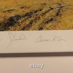 Robert Taylor EAGLES PREY 1991 Lithograph Print Autograph H 29.3 x W 37.2 in