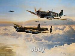 Robert Taylor ESCORT FOR THE STRAGGLER ANZAC AP Aviation Art Print