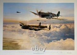 Robert Taylor ESCORT FOR THE STRAGGLER ANZAC AP Aviation Art Print